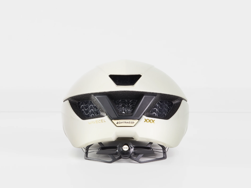 Bontrager XXX WaveCel LTD Cycling Helmet in Pearl/Gold Medium-2